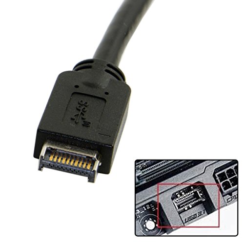 chenyang CY USB 3.1 Type-E Front Panel Header to USB 3.0 20Pin Header Extension Cable for ASUS Motherboard 20cm