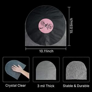 sdroceRyaM 50PCS 10" Vinyl Record Inner Sleeves Anti Static Round Bottom Sleeves