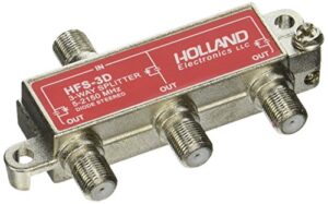 3-way hd rf cable tv 2150 mhz splitter