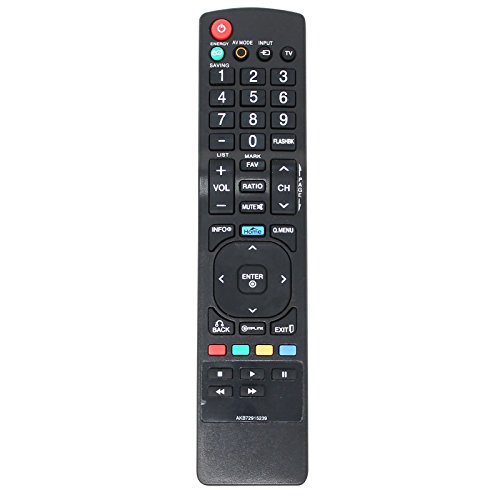 Replacement HDTV Remote Control for 55LB5900, 42LB5600, 32LF500B, 47LB5900, 26LV2500, 42LK450, 55LK520, 32LK450, 47LK520, 32LK330, 32LB5600, 42LK520 - Compatible with LG TV AKB72915239 Remote Control