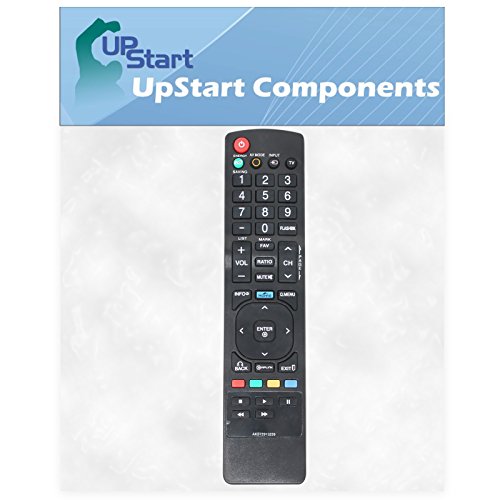 Replacement HDTV Remote Control for 55LB5900, 42LB5600, 32LF500B, 47LB5900, 26LV2500, 42LK450, 55LK520, 32LK450, 47LK520, 32LK330, 32LB5600, 42LK520 - Compatible with LG TV AKB72915239 Remote Control