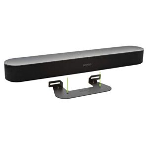hideit mounts beam wall mount for sonos beam – made in usa, steel soundbar mount for sonos beam soundbar, soundbar mounting bracket under tv