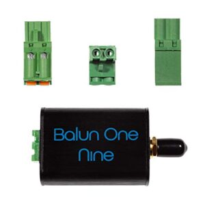 balun one nine v2 – small low-cost 9:1 (1:9) balun with input protection & enclosure for hf & shortwave. great for software defined radio (rtl-sdr & sdrplay), ham it up, and other capable radios