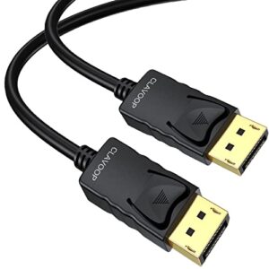 CLAVOOP DisplayPort Cable 3FT, 4K DP to DP Cable Male to Male Support 4K@60Hz 2K@165Hz 144Hz Gold-Plated High Speed Display Port Cord Compatible for Monitor Graphics Card Laptop TV PC