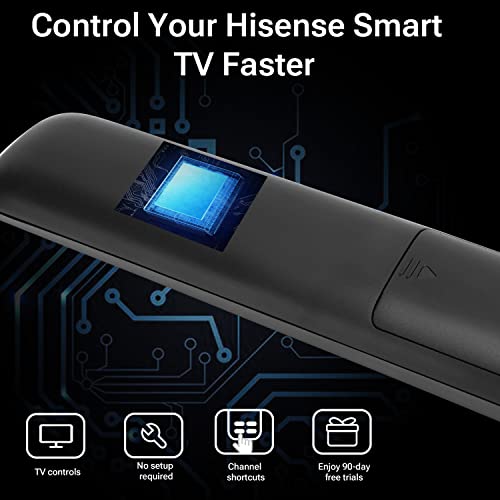 EN2A27 Replacement Neuronmart for Hisense Smart TV Remote Control and Hisense Smart LED LCD TVs, Hisense H8C Series, H7 Series, H6 Series, H5 Series HDTV Television with Netflix, Vudu, Amazon YouTube