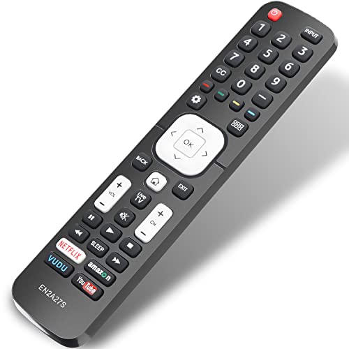 EN2A27 Replacement Neuronmart for Hisense Smart TV Remote Control and Hisense Smart LED LCD TVs, Hisense H8C Series, H7 Series, H6 Series, H5 Series HDTV Television with Netflix, Vudu, Amazon YouTube