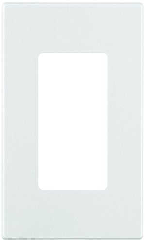 Leviton 80301-SW 1-Gang Decora Plus Wallplate Screwless Snap-On Mount (10 Pack, White)