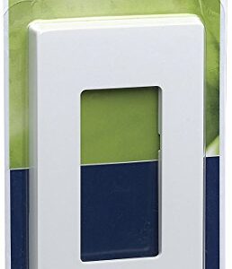 Leviton 80301-SW 1-Gang Decora Plus Wallplate Screwless Snap-On Mount (10 Pack, White)