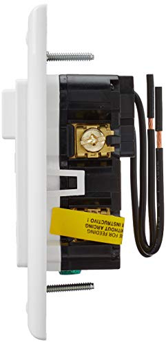 Leviton AFSW1-W SmartlockPro Outlet Branch Circuit (OBC) Combination Arc-Fault Circuit Interrupter with Switch, Wallplate Included, 15-Amp, 120-volt, White