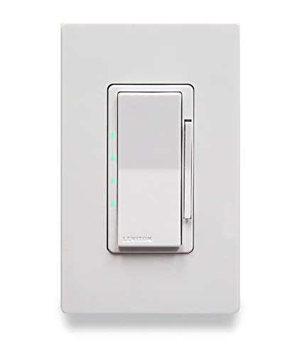 Leviton DW4SF-1BW Decora Smart Wi-Fi Fan Speed Controller, White