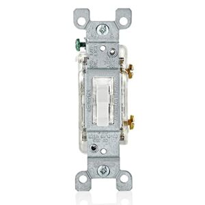 leviton l1461-2w single-pole switch, white