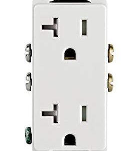 Leviton M02-T5825-Wmp 20a 125v White Decora Tamper Resistant Outlets 10 Count