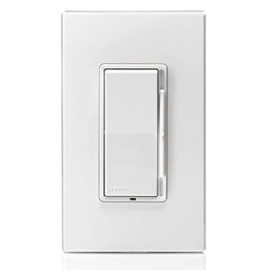 Leviton Decora 600-Watt Single-Pole/3-Way Universal Rocker Slide Dimmer, White/Light Almond (3-Pack)