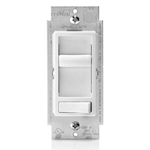 leviton 66ev-10w 300w sureslide electronic low voltage (elv) dimmer, white