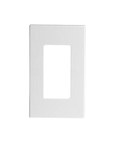 Leviton 80301-SW 20 Pack 1-Gang Decora Plus Wallplate Screwless Snap-On Mount, White