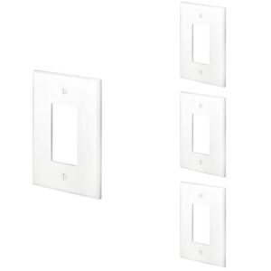 leviton 88601 1-gang decora gfci device decora, wallplate, oversized, thermoset, device mount, white (pack of 4)