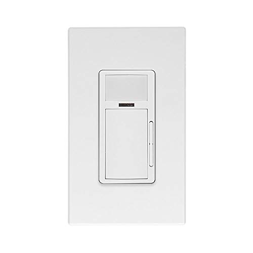 Leviton ODD24-IDW Wallbox, PIR 24VDC Dimming, Configurable with The Smart Sensor App, White