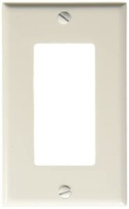 leviton 80401-w 1-gang decora/gfci device decora wallplate, standard size, thermoset, device mount, 20-pack, white