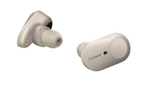 sony wf-1000xm3 industry leading noise canceling truly wireless earbuds (silver) (renewed)