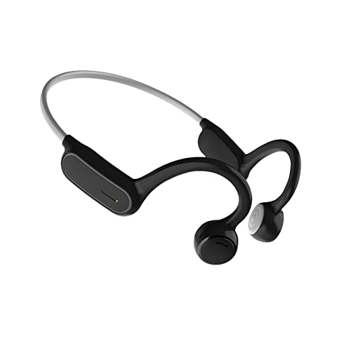 HCMOBI Open Ear Headphones Bluetooth Wireless Conduction Headset Quality Sound Outdoor Exercise Earphones for Skateboarding,Marathon,Jogging,Running,Hiking,Cycling (Grey)