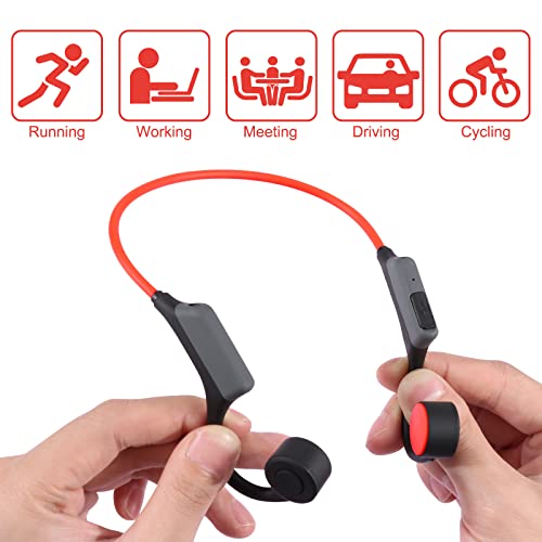 Tonfarb Bone Conduction Headphones Bluetooth, Open Ear Headphones Wireless Running Earphone with Mic for Sports Hiking Running Driving Cycling Fitness Workouts Walking