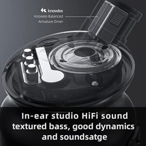 FiiO FW5 TWS Bluetooth 5.2 Earphone, True Wirless Earbuds 10mm Dynamic Driver for Hi-Res Premium Sound, LHDC/aptX Adaptive, App Customization