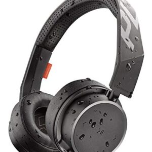 Plantronics BackBeat FIT 500 On-Ear Sport Headphones, Wireless Headphones with Sweat-Resistant Nano-Coating Technology by P2i, Black (Renewed)