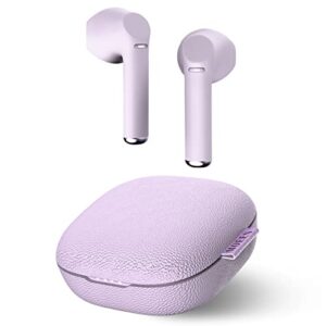 moeen wireless earbuds, bluetooth headphones, earphones bluetooth 5.0 usb-c fast charge, 5hrs single playtime 35hrs playtime ipx5 waterproof, bluetooth earbuds with running fitness commute, purple