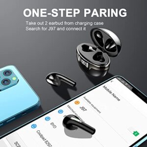 Wireless Earbud, Bluetooth 5.2 Headphones with HD Mic, Bluetooth Earphones in Ear Deep Bass, Bluetooth Earbud IP7 Waterproof Wireless Headphones 40H Playtime Ear buds for iphone Android [New Upgrade]