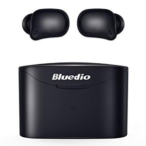 Bluedio Mini Wireless Earbuds in Ear Light-Weight Headsets Built-in Microphone Wireless Earbuds, T Elf 2 True Wireless Touch Earbuds in Ear Earphones with Charging Case for Cell Phone/Sports