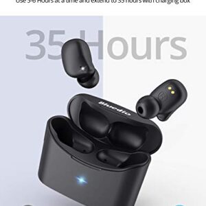 Bluedio Mini Wireless Earbuds in Ear Light-Weight Headsets Built-in Microphone Wireless Earbuds, T Elf 2 True Wireless Touch Earbuds in Ear Earphones with Charging Case for Cell Phone/Sports