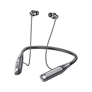 Wireless Bluetooth Headphones with TF Card Slot, 100H Playtime Neckband Bluetooth Earphones Wireless Earbuds, Running Wireless Earbuds Bluetooth for Sports, Home Office, Video Conference (black)