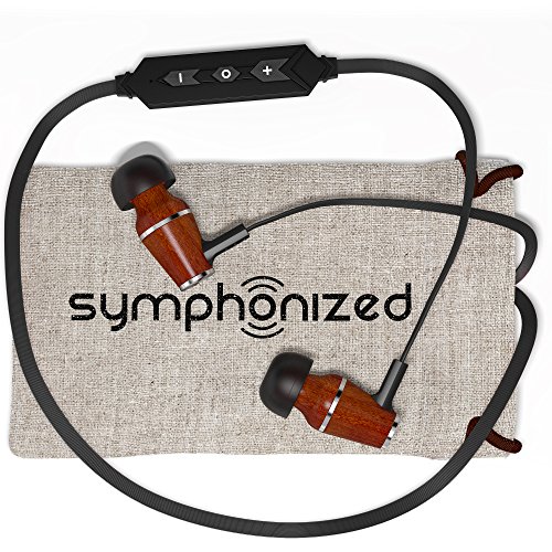 Symphonized Neckband Bluetooth Headphones - Wireless Sport Earbuds, Bluetooth Wireless Earbuds with Earhooks, Bluetooth Earbuds with Ear Hook, Running Earbuds, Neck Bluetooth Headphones Microphone