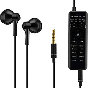 KOKITEA Voice Changer Headsets, Earbud Headphones, for Phone/PS4/Xbox/Switch/IPad/Computer/Laptop/Anchor/Cam Girl/Kids