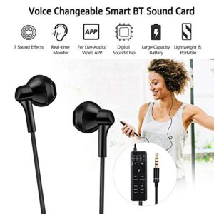 KOKITEA Voice Changer Headsets, Earbud Headphones, for Phone/PS4/Xbox/Switch/IPad/Computer/Laptop/Anchor/Cam Girl/Kids