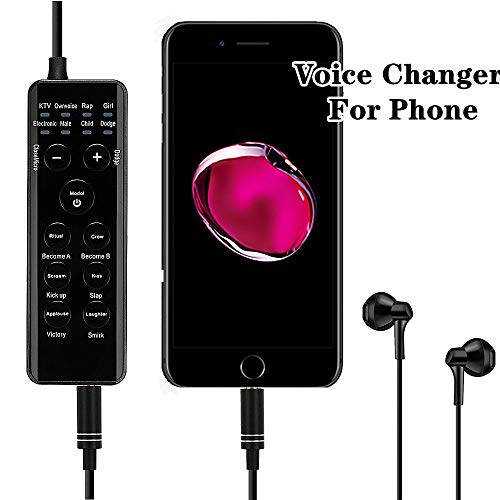 KOKITEA Voice Changer Headsets, Earbud Headphones, for Phone/PS4/Xbox/Switch/IPad/Computer/Laptop/Anchor/Cam Girl/Kids