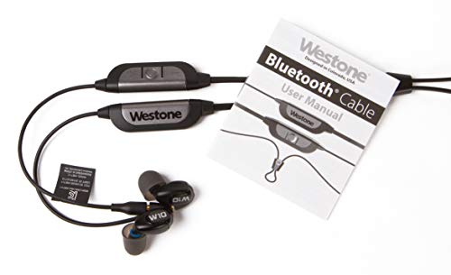 Westone W10 Single-Driver True-Fit Earphones with MMCX Audio and Bluetooth Cables