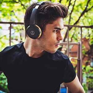 Audio-Technica ATH-AR3BTBK SonicFuel Bluetooth Wireless On-Ear Headphones with Mic & Control, Black