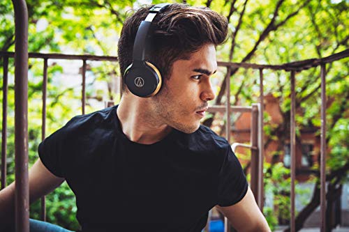 Audio-Technica ATH-AR3BTBK SonicFuel Bluetooth Wireless On-Ear Headphones with Mic & Control, Black