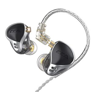 cca ca24 headphone 24ba exclusive upgrade armature new sports noise reduction monitor in-ear headphones (black,no mic)