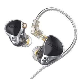 CCA CA24 Headphone 24BA Exclusive Upgrade Armature New Sports Noise Reduction Monitor in-Ear Headphones (Black,no mic)