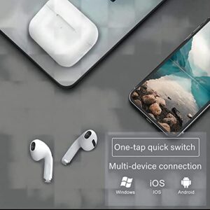 FULAI Wireless Earbuds Wireless Bluetooth 5.3 Headphones Noise Cancelling Fast Charging IPX7 Waterproof Ear Buds Stereo Earpods Sports in-Ear Earphones for Earbuds