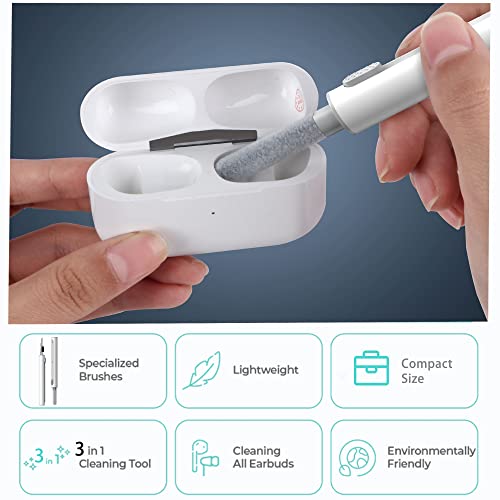 AirPods iPhone Cleaner Kits Combo Set, Multi-Funcation Earbuds Phone Cleaning Set, Airbuds Phone Cleaning Putty, Cleaning Tools for Phone Speaker Earbuds/Airpods Pro 1st 2nd 3rd(Combo Set Kits)