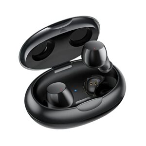 supfine wireless earbuds, bluetooth 5.3 ear buds with charging case,true wireless in-ear touch control earbuds immersive sound premium deep bass earphones for android&iphone,black