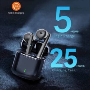 Wireless Earbuds, Bluetooth 5.0 Wireless Headphones Sport Bluetooth Earphones in Ear Noise Cancelling Earbuds with Mic,20H Playtime,IP7 Waterproof,Low Latency Stereo Earphones for iOS and Android