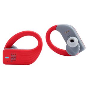 jbl endurance peak – waterproof true wireless in-ear sport headphones – red (renewed)