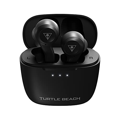 Turtle Beach Scout Air True Wireless Earbuds for Mobile Gaming with Dual-Microphones and Bluetooth 5.1, for Nintendo Switch, Windows, 7, 8.1, 10, 11, Mac, iPad, and iPhone – Black