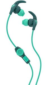 skullcandy xtplyo in-ear sport earbuds with mic, teal/green