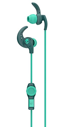 Skullcandy XTplyo In-Ear Sport Earbuds with Mic, Teal/Green