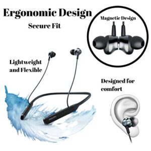 PHILIPS Bluetooth Neckband Headphones, Wireless Earbuds IPX5 Waterproof Sport Earphones, Lightweight, Deep Bass with 14 Hour Playtime